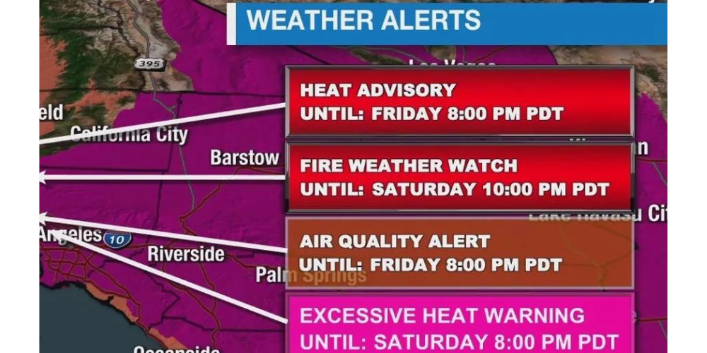california weekend forecast heat wave