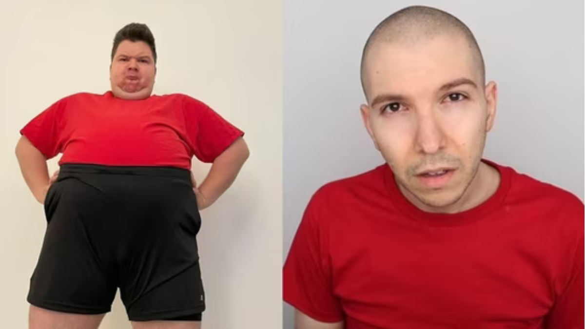 YouTuber Nikocado Avocado dramatic 250 pound weight loss