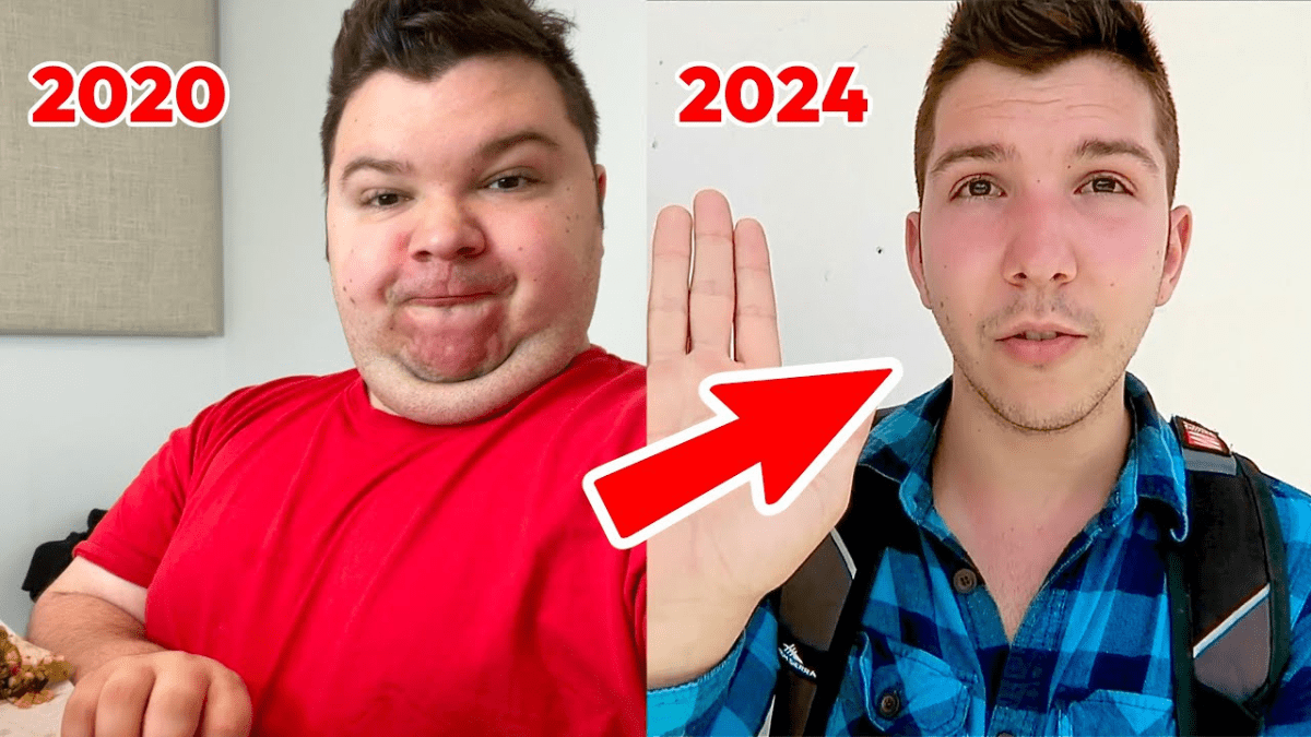 YouTuber Nikocado Avocado dramatic 250 pound weight loss